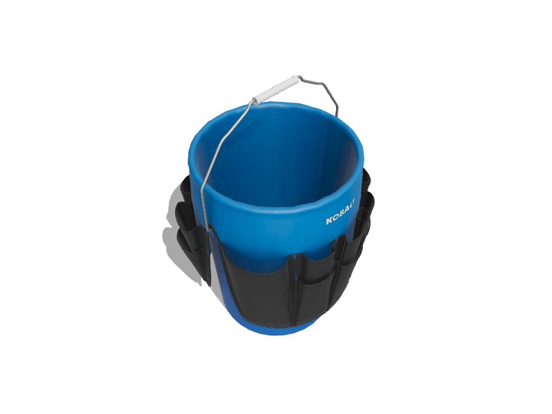 Kobalt Blue Black Polyester 12-in 5-Gallon Bucket Organizer at