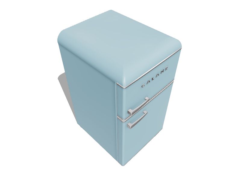 Galanz 3.1 cu. ft. Retro Mini Fridge with Dual Door True Freezer in Blue  GLR31TBEER - The Home Depot