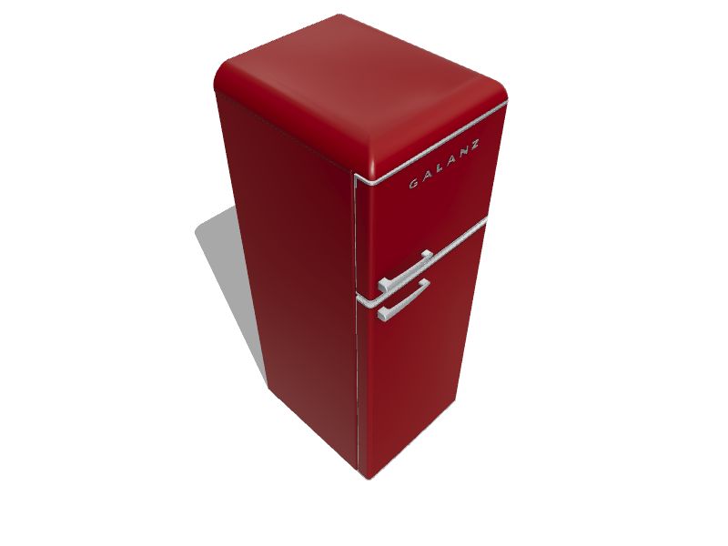 Galanz 12-cu ft Top-Freezer Refrigerator (Hot Rod Red) ENERGY STAR at