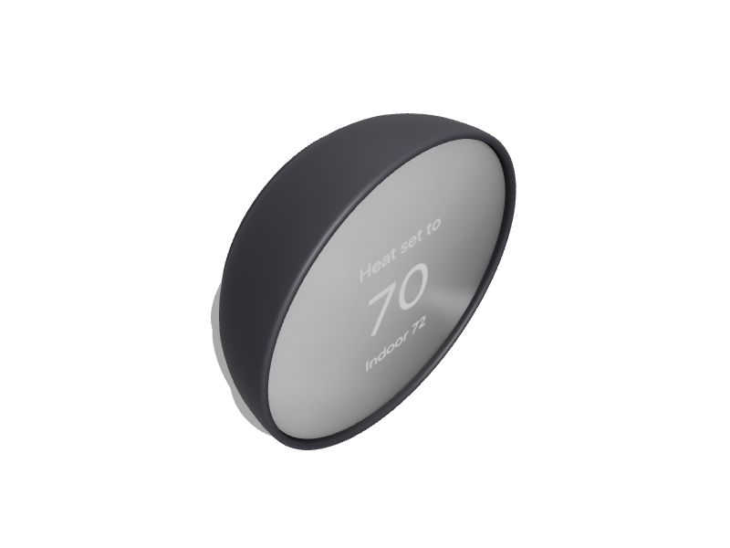 Google Nest Thermostat Charcoal