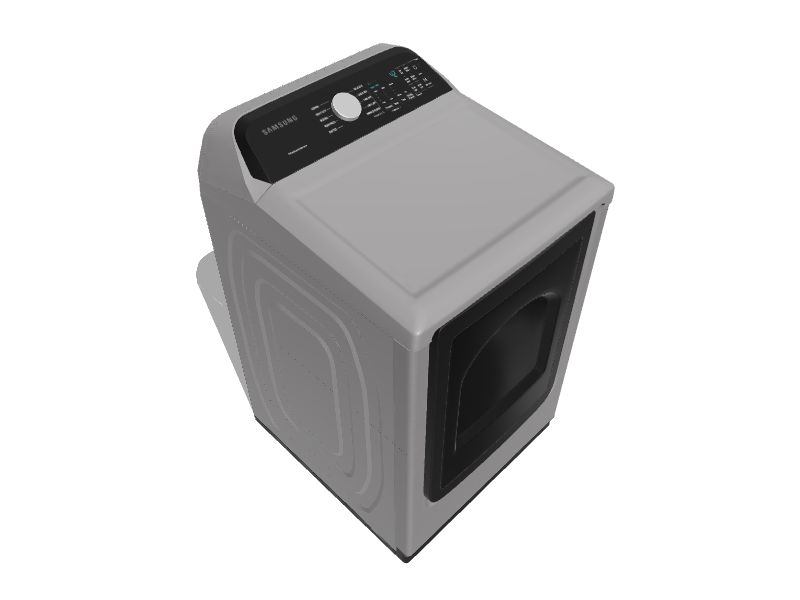 Samsung 7.4cu ft Reversible Side Swing Door Gas Dryer (Platinum) in