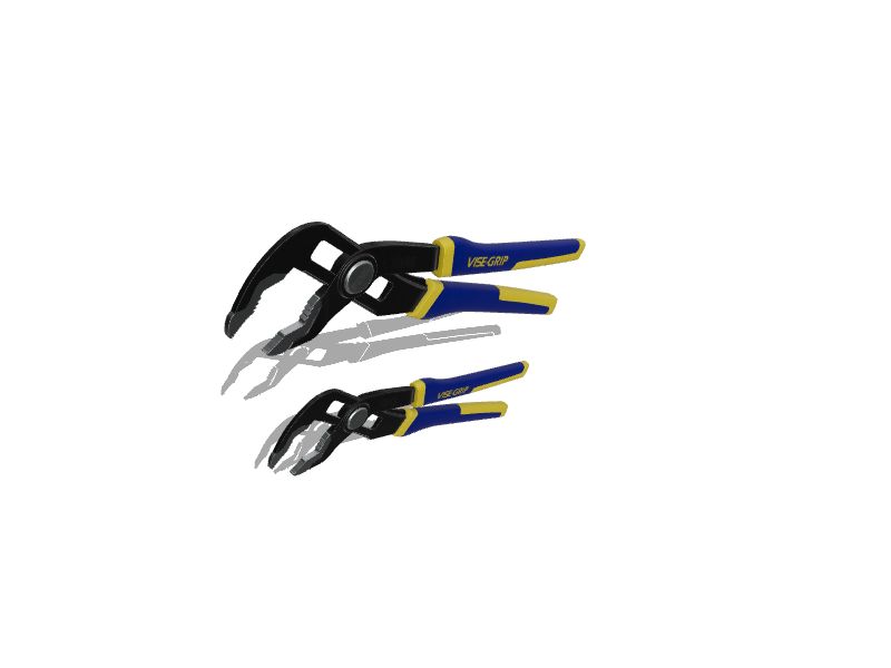 IRWIN VISE-GRIP Quick Adjusting GrooveLock 2-Pack Tongue and Groove Plier  Set in the Plier Sets department at