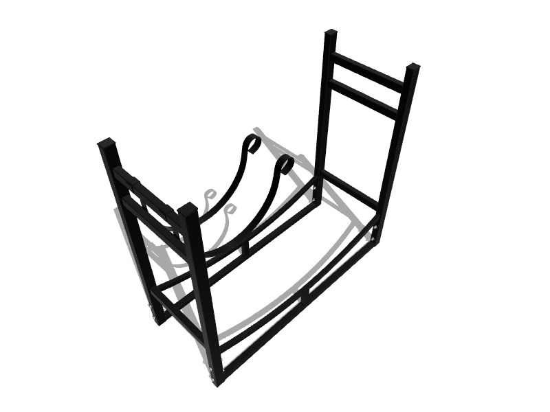 Sunnydaze Decor 30in x 33in x 13in Steel Quarter Face Cord Firewood