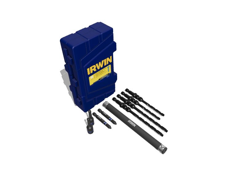 IRWIN 9Piece Carbide Masonry Drill Bit Set for Rotary Drill/Impact
