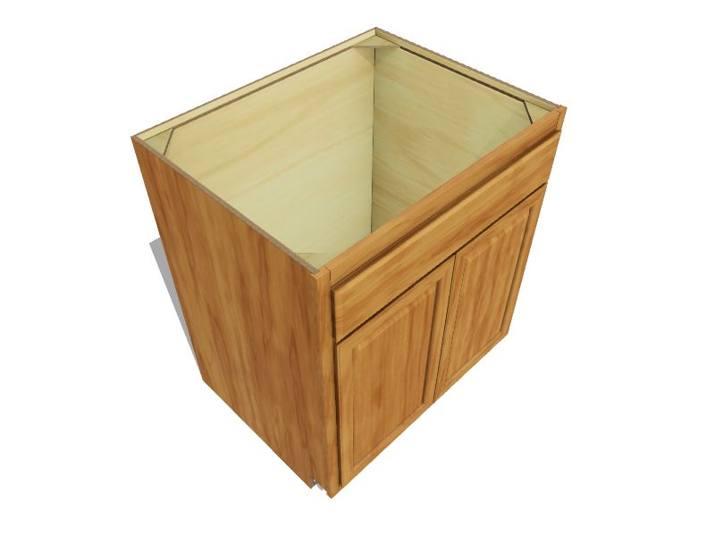 Diamond NOW Portland 30in W x 35in H x 23.75in D Wheat Sink Base Fully Assembled