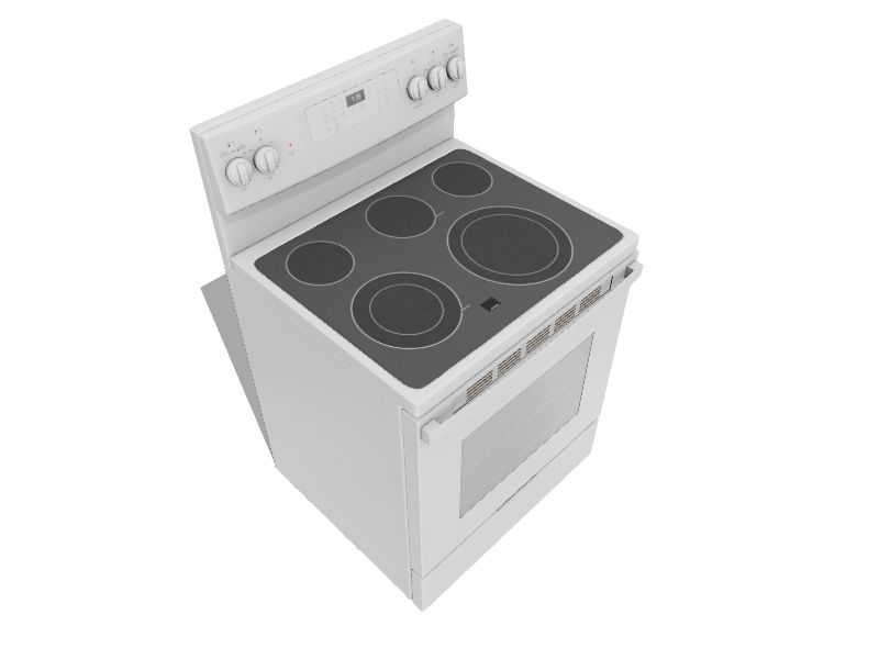 GE 5.3 cu ft. White Electric Coil Stove — Adaptive Appliances