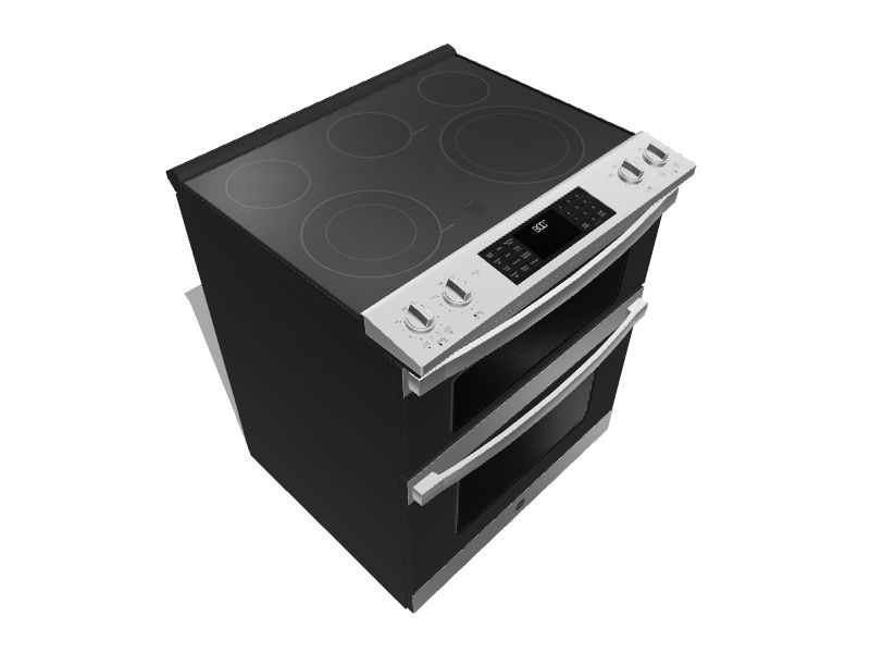 JSS86SPSS GE ®30 Slide-In Electric Convection Double Oven Range STAINLESS  STEEL - Jetson TV & Appliance