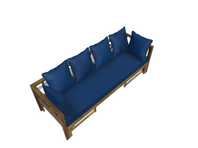 Camille beach outdoor extendable 2024 acacia wood daybed sofa