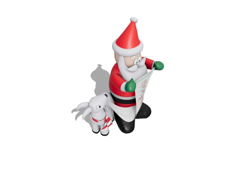 Gemmy 6ft Lighted Goat Christmas Inflatable at