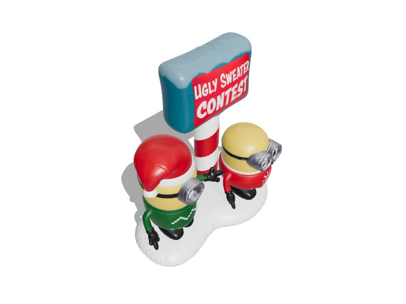 Universal Despicable Me 6ft Lighted Minion Christmas Inflatable at