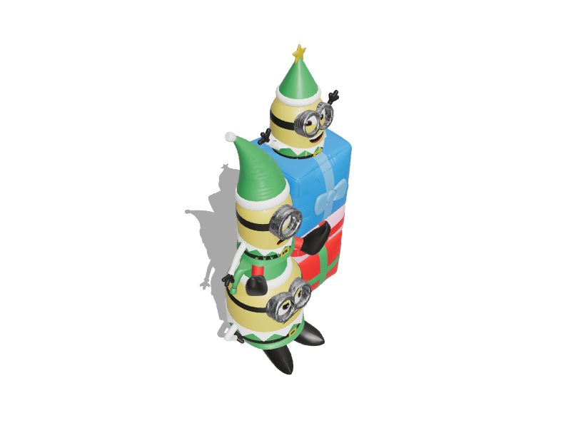 Universal Despicable Me 6.5ft Lighted Minion Christmas Inflatable at