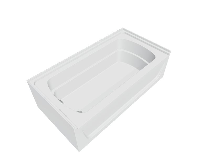 STERLING STORE+ 5 ft. Right-Hand Drain Rectangular Alcove Bathtub with Wall  Set and 12-Piece Accessory Set in White 71171720-0-12 - The Home Depot