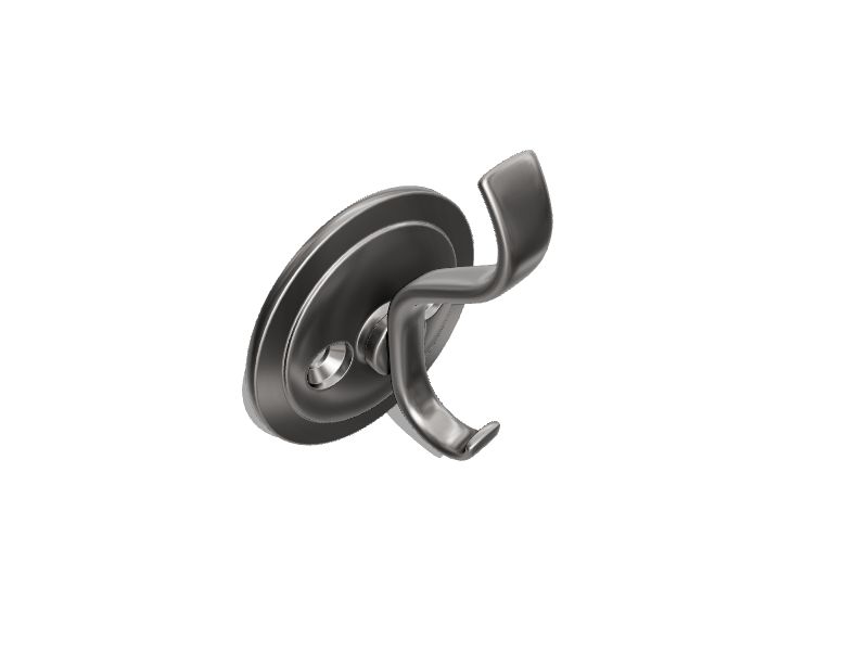 Brainerd 1-Hook 1.5039-in x 3.0709-in H Satin Nickel Decorative Wall Hook  (35-lb Capacity) in the Decorative Wall Hooks department at