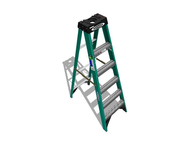 Werner FS200 6 ft Fiberglass Type 2 225 lb Load Capacity Step