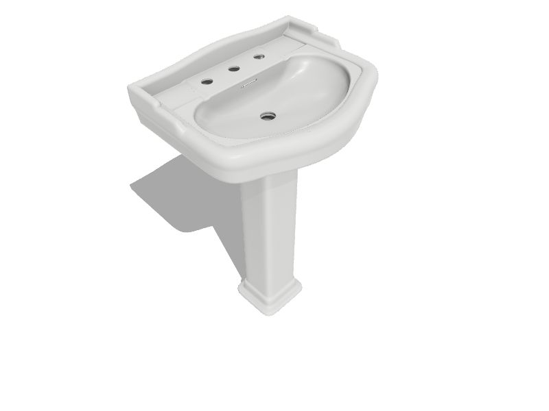 barclay stanford 660 pedestal bathroom sink basin