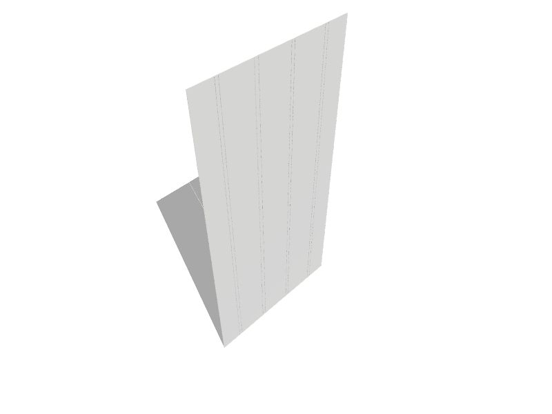 11 1/2 Height x 1 Projection x 16' Length Bead Board Wainscoting - White