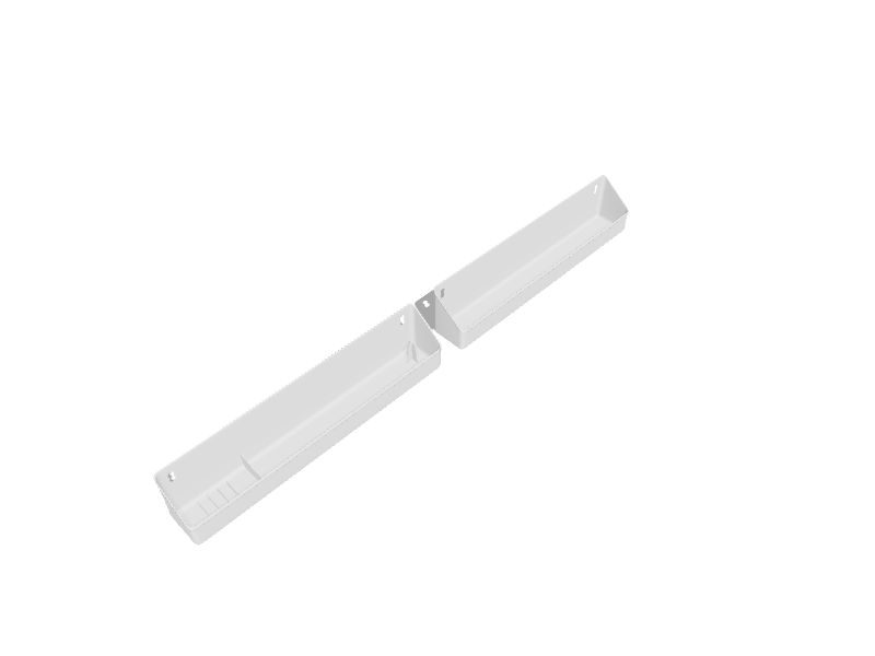 Rev-A-Shelf 14 in. White Polymer LD Tip-Out Accessory Tray