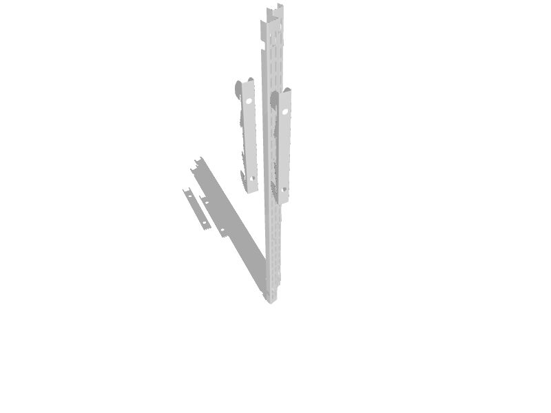 ClosetMaid 2Pack 30in White ShelfTrack Standards with Connectors in