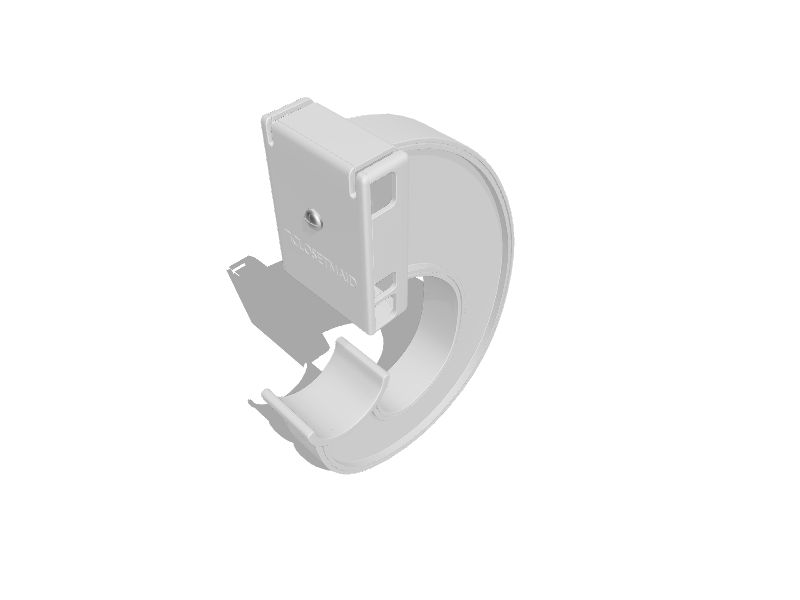 ClosetMaid 2.25-in x 2.25-in White Resin Rod Support in the Wire