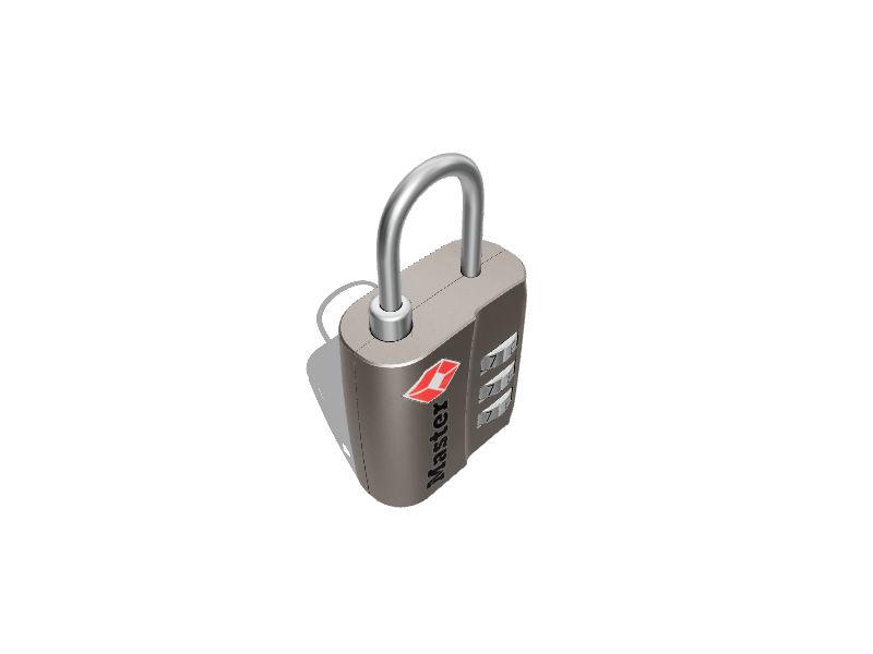 Master Lock TSA 3-Digit Combination Zinc 30mm Padlock x 2