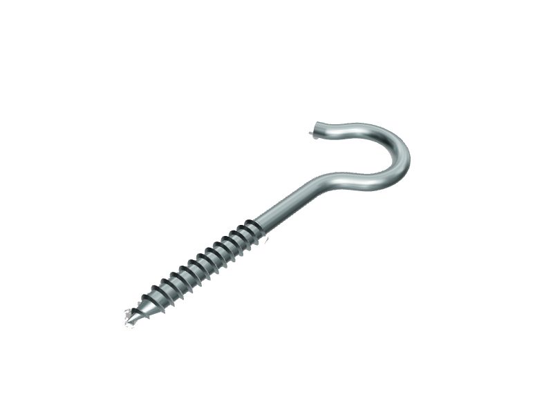 Hillman 4.94-in Zinc-plated Steel Screw Hook in the Hooks