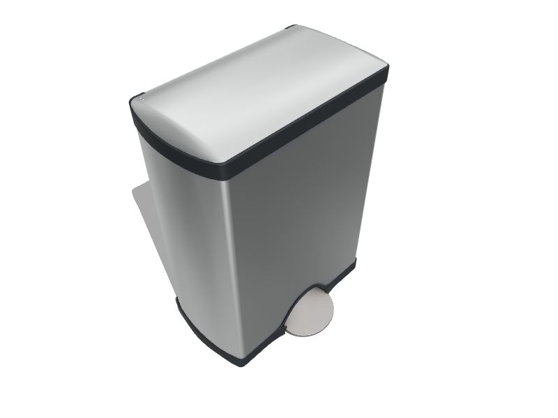 simplehuman 50-Liter Brushed Stainless Steel Wheeled Kitchen Trash Can with  Lid Indoor in the Trash Cans department at