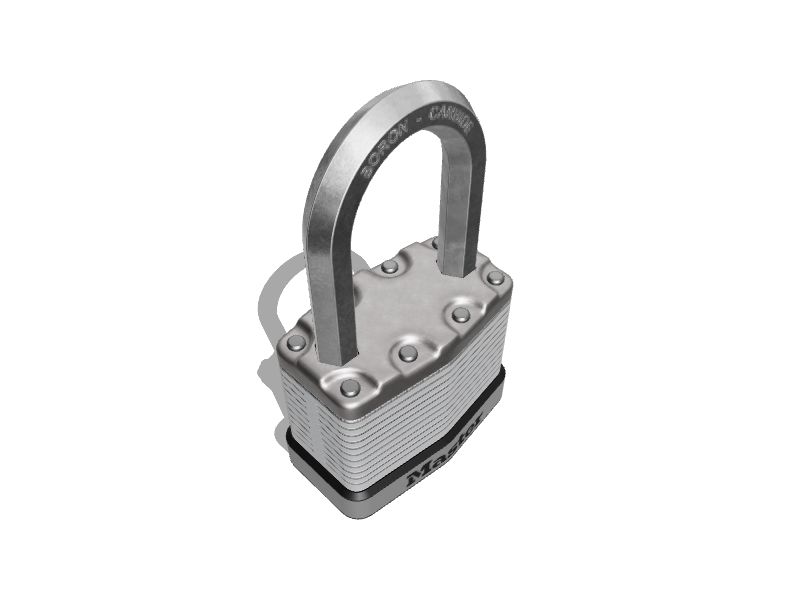 Master Lock Heavy Duty Outdoor Keyed Padlock, 2-in Wide x 1-1/2-in