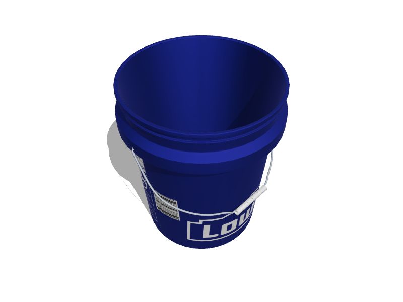 Blue 5 Gallon Buckets and Flat Lids Food Grade Combo 6 Pack <Font  color=red> Special Combo Free Shipping</font>