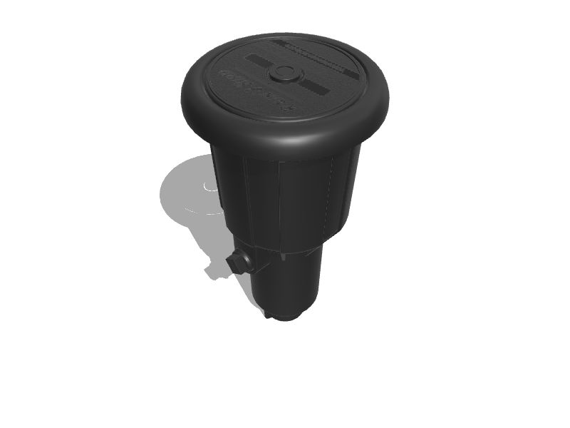 RAIN BIRD, 1/2 in MNPT, Plastic, Impact Sprinkler Head - 1YHA5