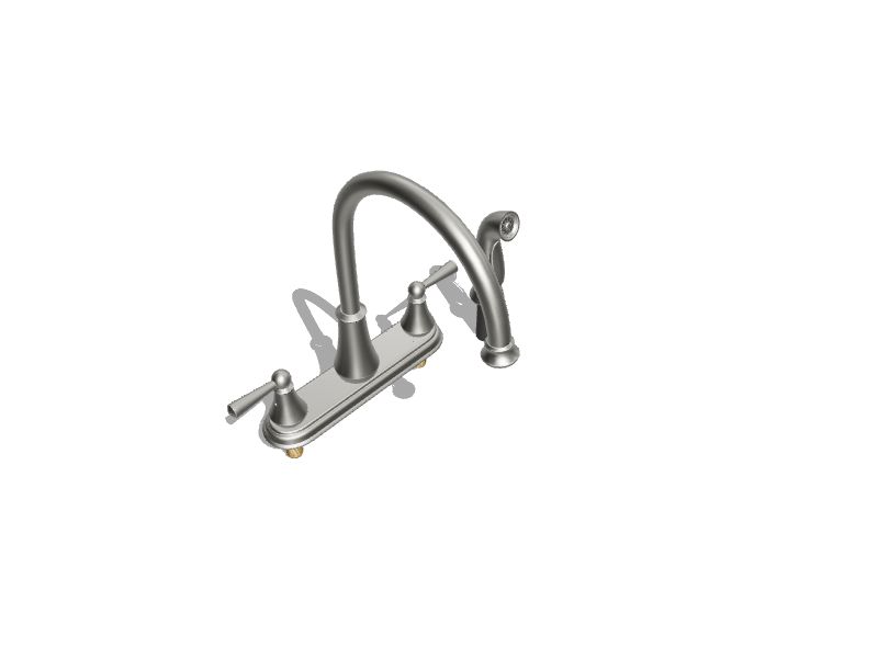 Delta Lewiston Stainless 1-Handle Deck-Mount High-Arc Handle Kitchen Faucet (Deck Plate Included) Delta Lewiston Stainless 1-Handle Deck-Mount High-Arc Handle Kitchen Faucet (Deck Plate Included)