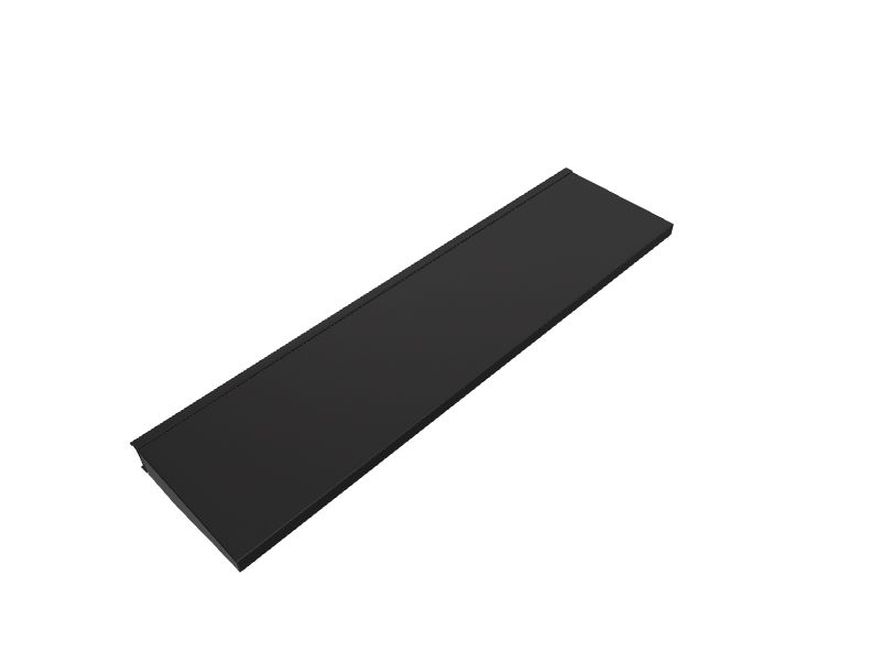 Gladiator 48in Solid Shelf for GearTrack/GearWall 2.5in Black Steel