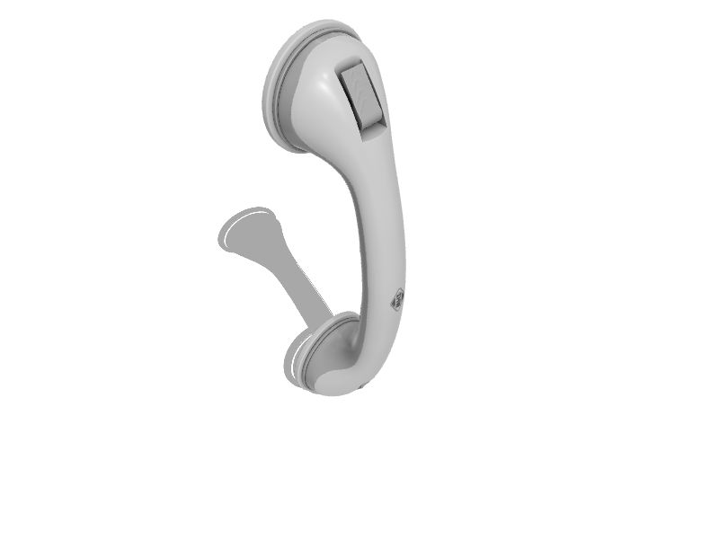 MHI Safe-er-grip White 4.125-in Bathtub/Shower Hand Shower Holder