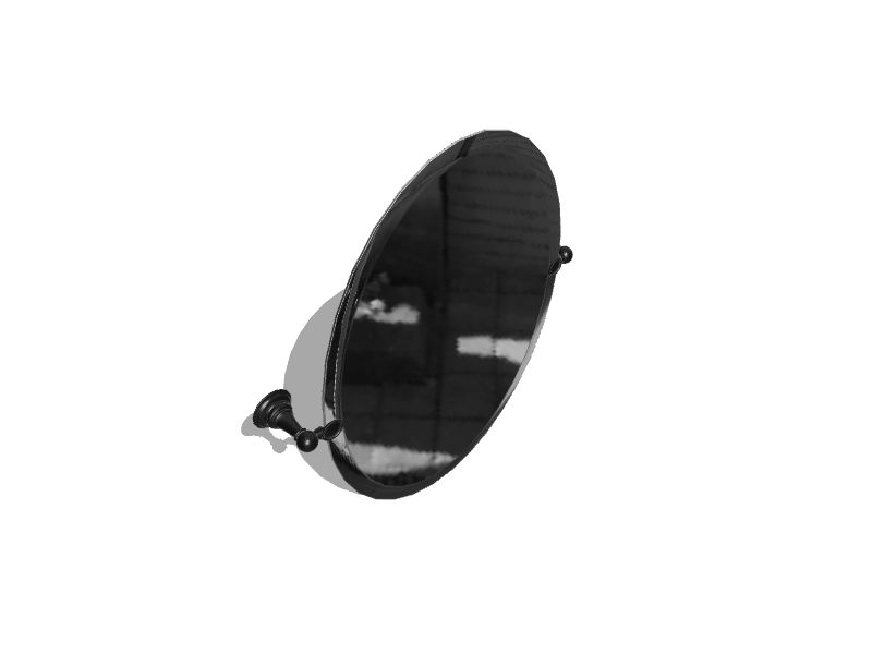 Delta Providence 19in x 26in Bronze Oval Frameless Bathroom