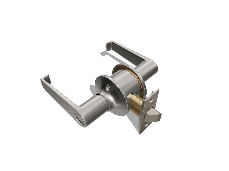 Schlage F40 Lever Privacy Elan, Bright Brass