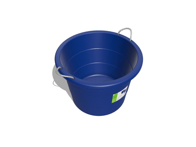 Mainstays Flexible Tub with Rope Handles - Blue - 17 Gal