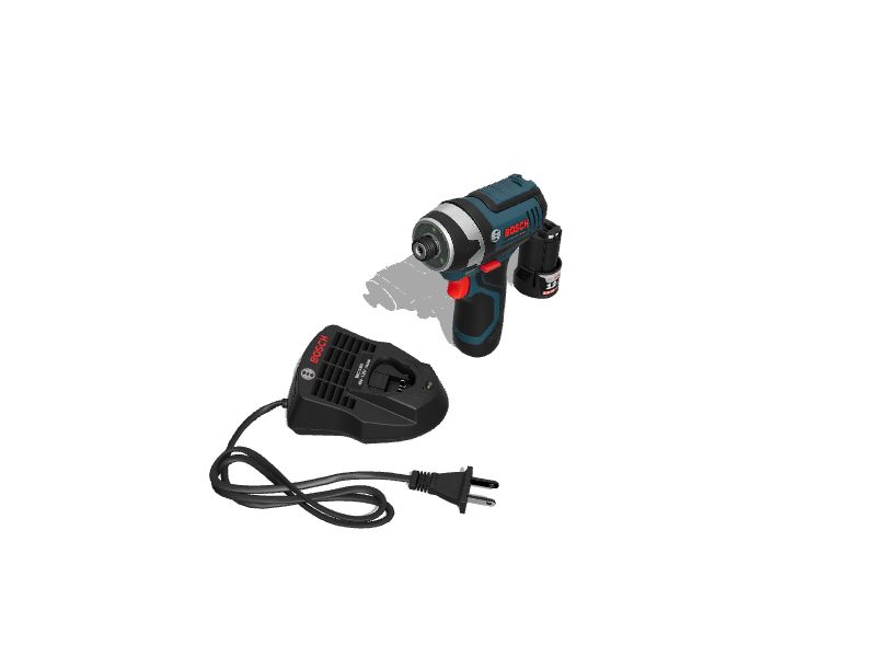 Bosch 12 volt 1 4 in Cordless Impact Driver 2 Batteries Included