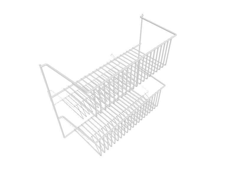 Style Selections 16.25-in W x 5.5-in H 1-Tier Freestanding Metal Plate Rack  in the Cabinet Organizers department at