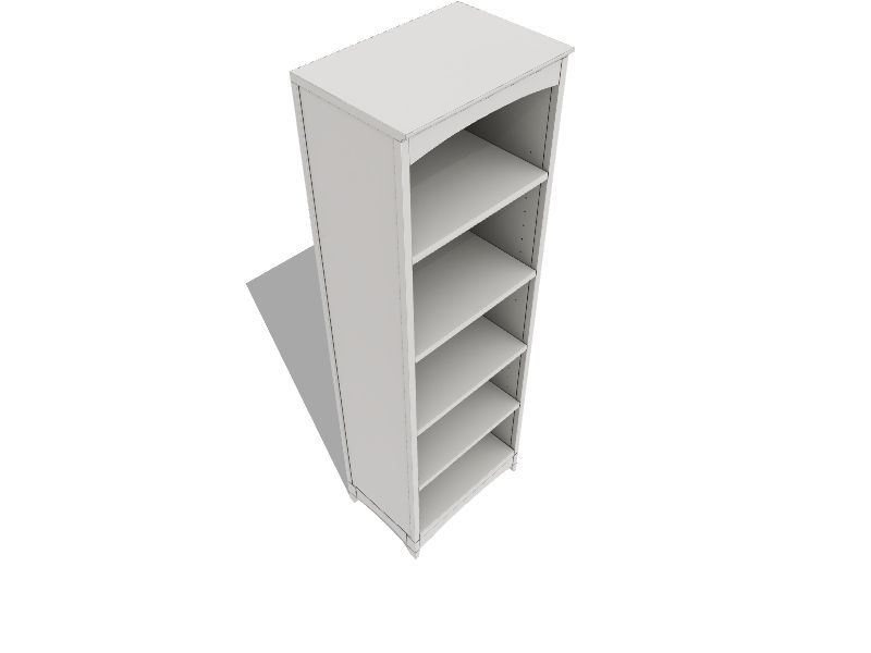 allen + roth Hartford 2-ft to 8-ft W x 6.83-ft H Antique White Solid  Shelving Wood Closet System