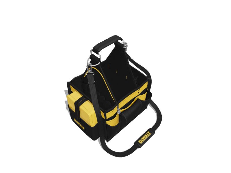 DEWALT Black/Yellow Polyester 10-in Electrician's Tote at Lowes.com