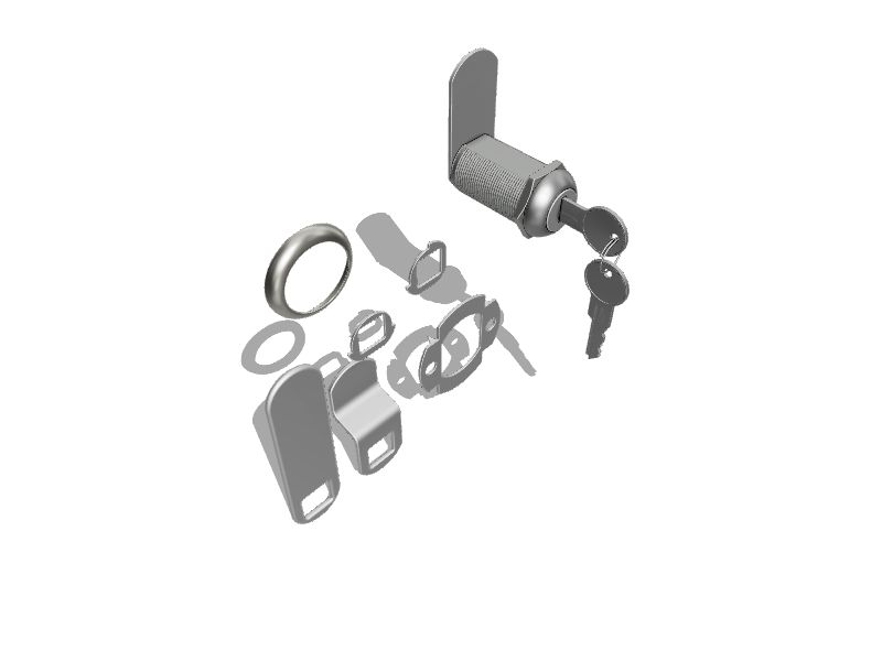 Gatehouse 1-3/8-in Stainless Steel Die-Cast Cam Lock