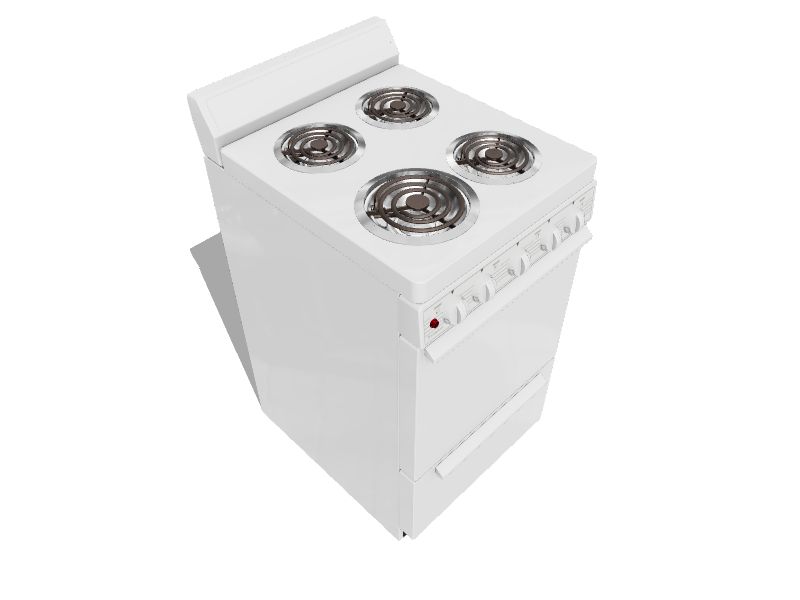 Premier 20-in 4 Burners 2.4-cu ft Freestanding Electric Range (White)