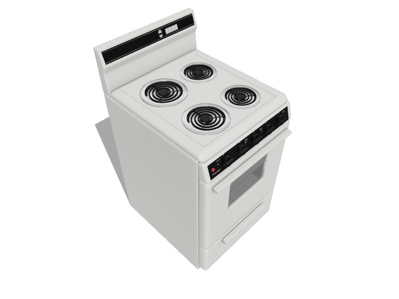 Premier 20-in 4 Burners 2.4-cu ft Freestanding Electric Range (White)