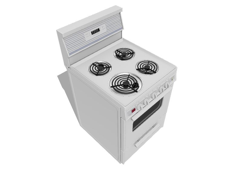 Premier 24 in. 3.0 cu. ft. Oven Freestanding Electric Range with 4 Coil  Burners - Stainless Steel