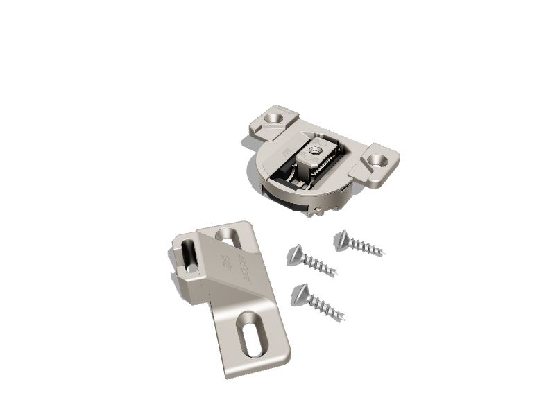 Blum 1/2-in Overlay 110-Degree Opening Nickel Plated Self-closing Concealed  Cabinet Hinge in the Cabinet Hinges department at