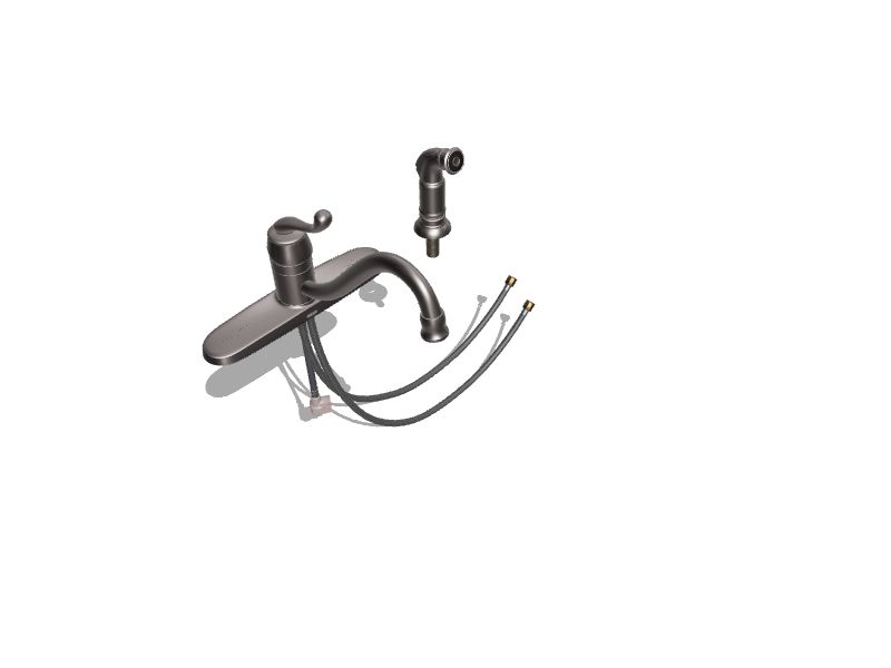 Moen Muirfield Spot Resist Stainless Single Handle Kitchen Faucet with