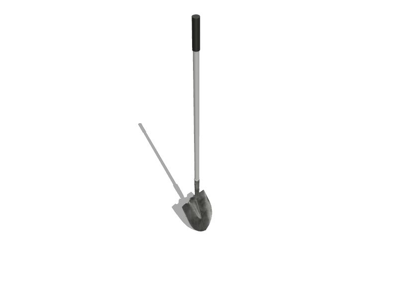 Blue Hawk 40in Fiberglass Handle Digging Shovel at