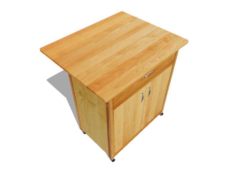Catskill Craftsmen Brown Wood Base with Birch Butcher Block Top Kitchen Cart (17-in x 33.5-in x 34.5-in) Catskill Craftsmen Brown Wood Base with Birch Butcher Block Top Kitchen Cart (17-in x 33.5-in x 34.5-in)