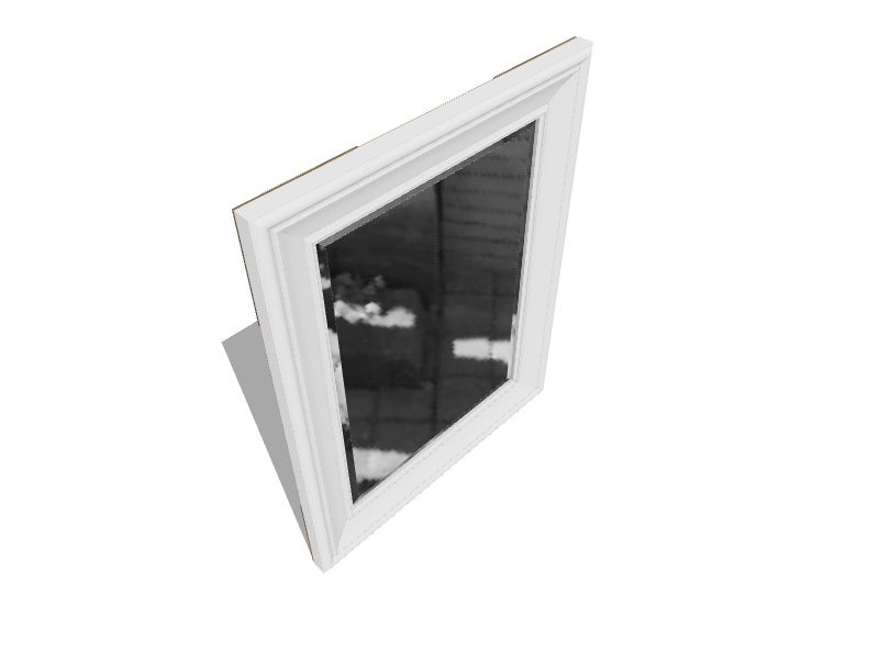 Style Selections H White Beveled Wall Mirror at