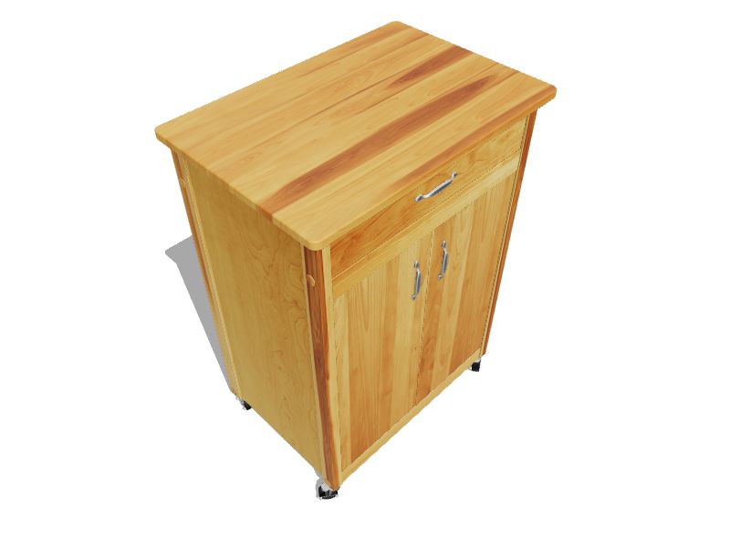 Catskill Craftsmen Brown Wood Base with Birch Butcher Block Top Kitchen Cart (17-in x 33.5-in x 34.5-in) Catskill Craftsmen Brown Wood Base with Birch Butcher Block Top Kitchen Cart (17-in x 33.5-in x 34.5-in)