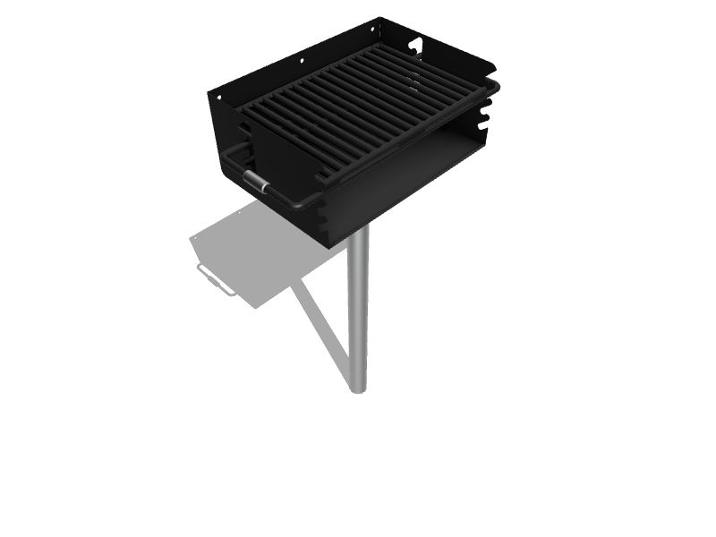 UltraPlay Rotating Flip Back Grill 280Sq in Commercial Charcoal Grill